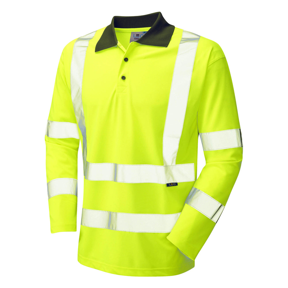 WOOLSERY Leo EcoViz Performance Sleeved Polo Shirt