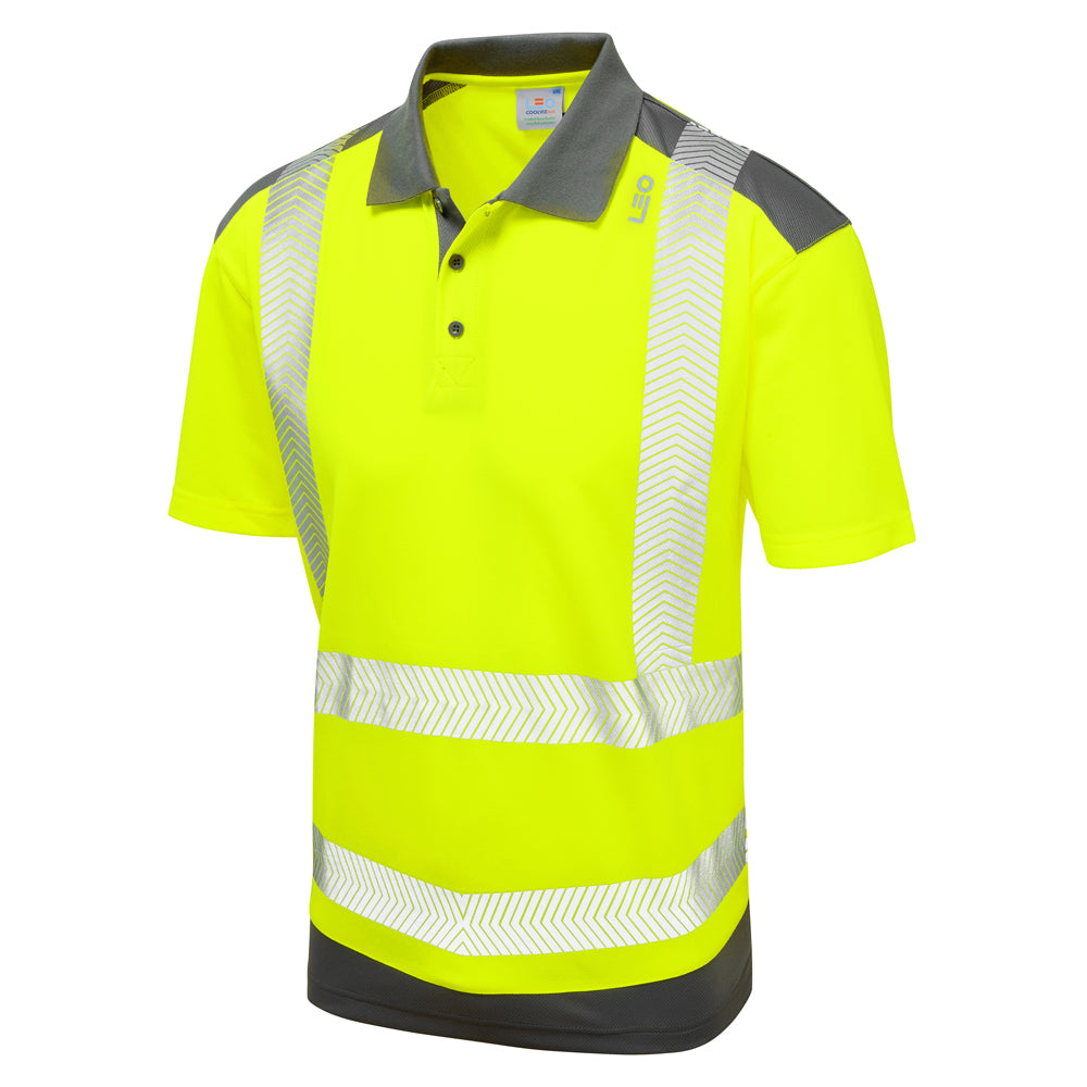 PEPPERCOMBE Leo EcoViz Performance+ Dual Colour Polo Shirt