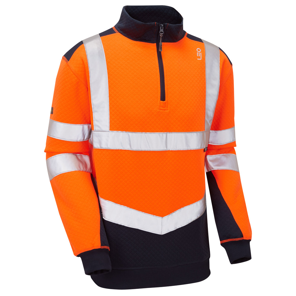 TAPELEY Leo EcoViz Dual Colour 1/4 Zip Sweatshirt