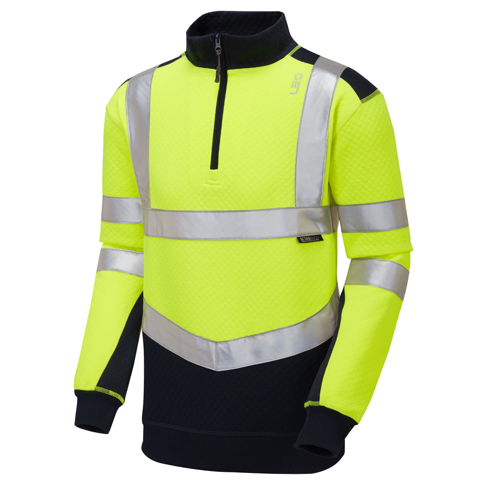 TAPELEY Leo EcoViz Dual Colour 1/4 Zip Sweatshirt