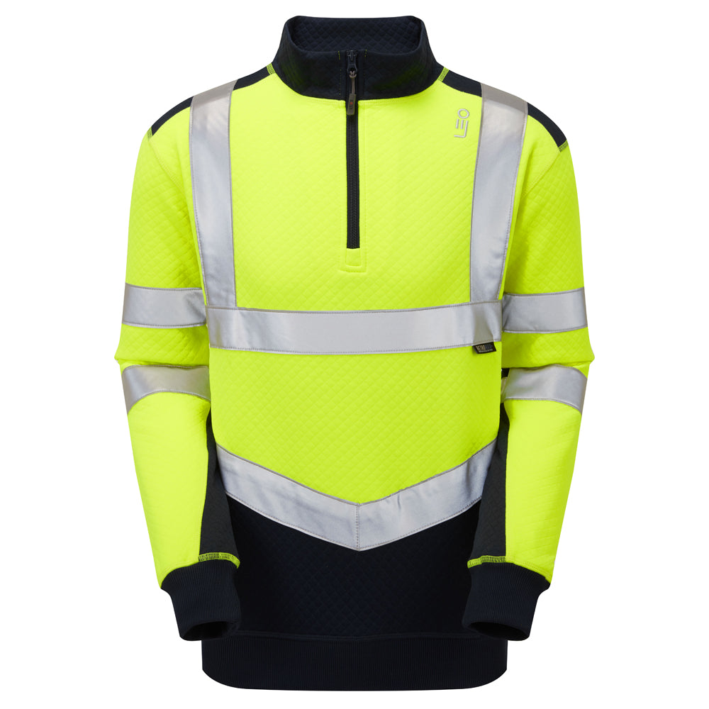 TAPELEY Leo EcoViz Dual Colour 1/4 Zip Sweatshirt