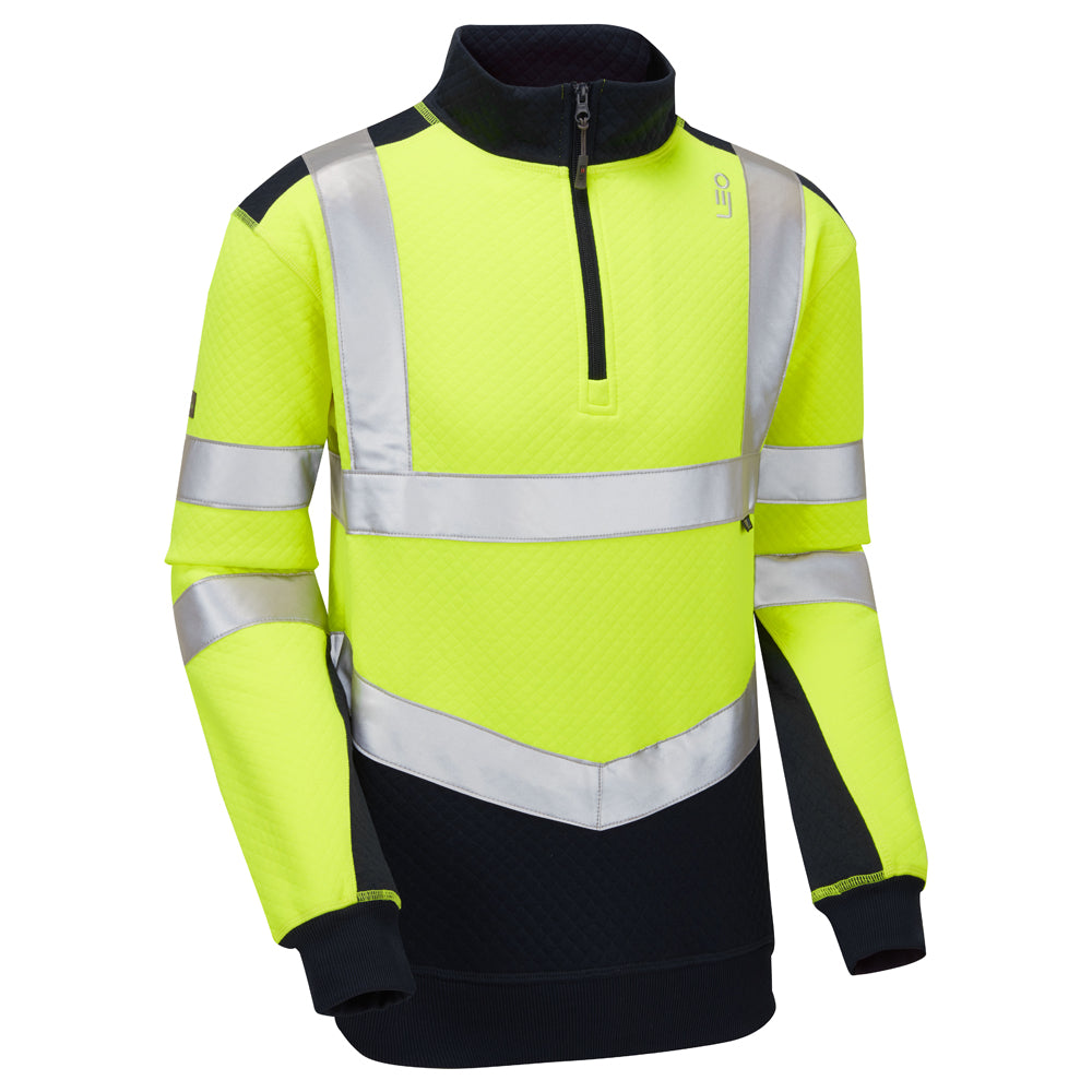 TAPELEY Leo EcoViz Dual Colour 1/4 Zip Sweatshirt