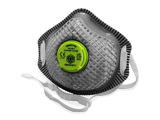 Beeswift Charcoal P2 Premium Mesh Cup Mask