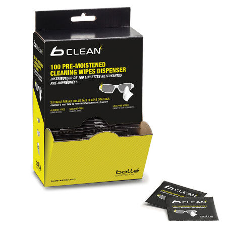 Bolle Safety B100 Lens Cleaning Wipes - 100