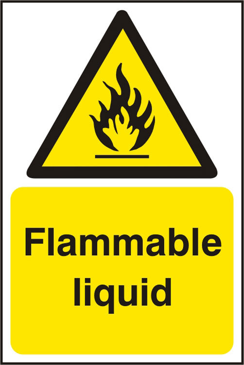 FLAMMABLE LIQUID SIGN