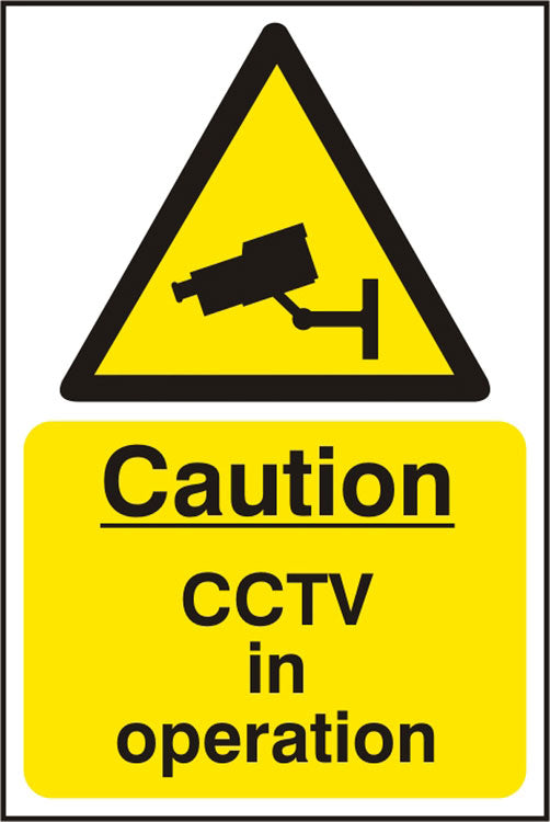 CAUTION CCTV IN OPERATION SIGN