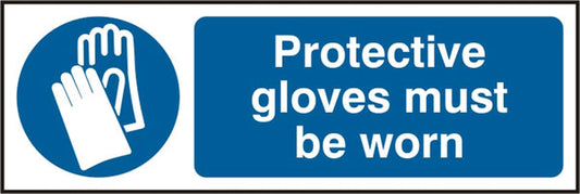 GLOVES MUST BE WORN SIGN