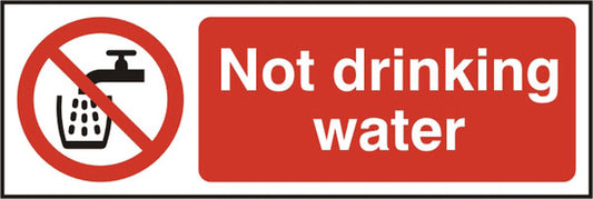 NOT DRINKING WATER SIGN
