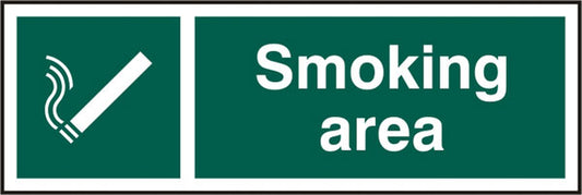 SMOKING AREA RIGID PVC SIGN