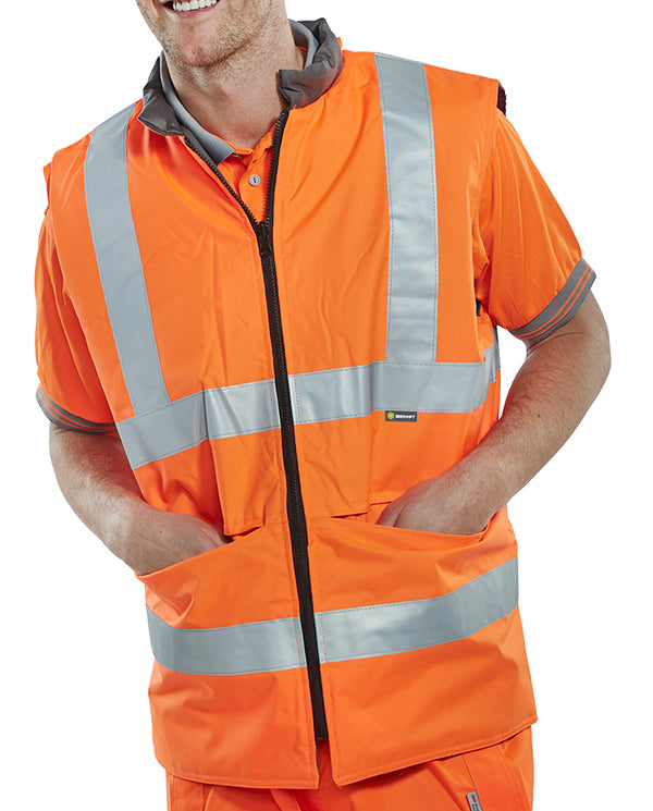 Beeswift Reversible Hi-Vis Interactive Bodywarmer