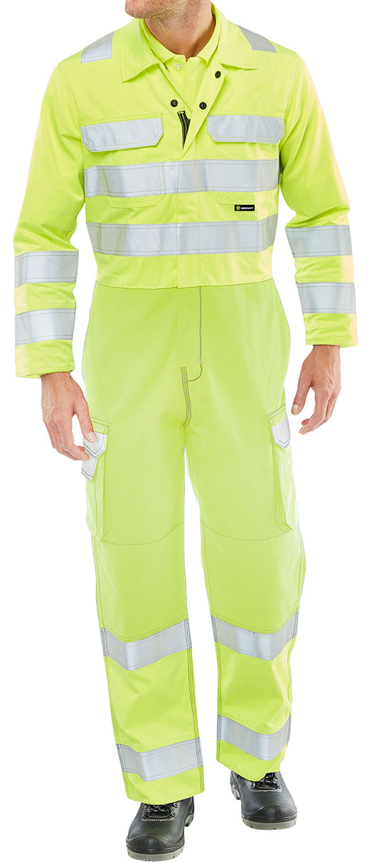 Beeswift ARC Compliant Hi-Vis Boilersuit