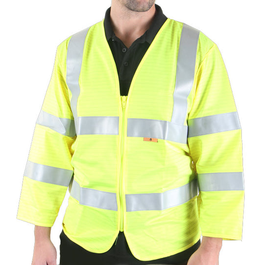 HI VIZ FIRE RETARDANT 3/4 JERKIN
