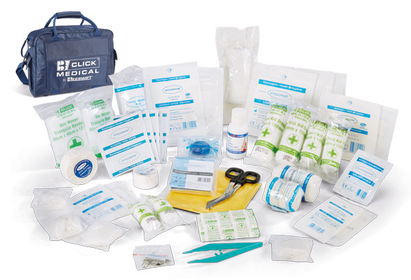 Click Medical Advanced Team First Aid Kit in Large Sports Bag