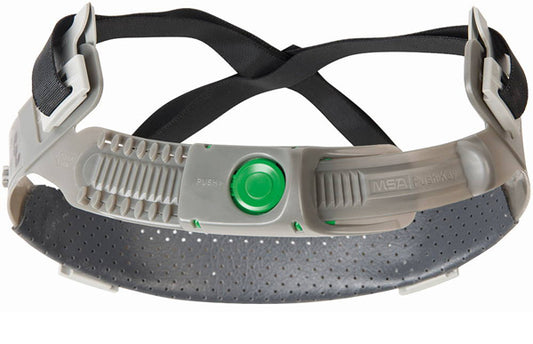 MSA Push-Key Suspension with Sewn In PVC Sweatband for Safety Helmets