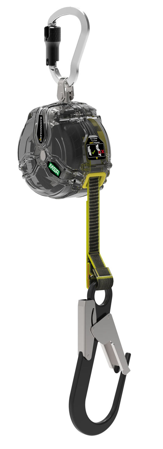MSA V-Tec 3 Meter Personal Fall Limiter with S-Hook and TL Carabiner