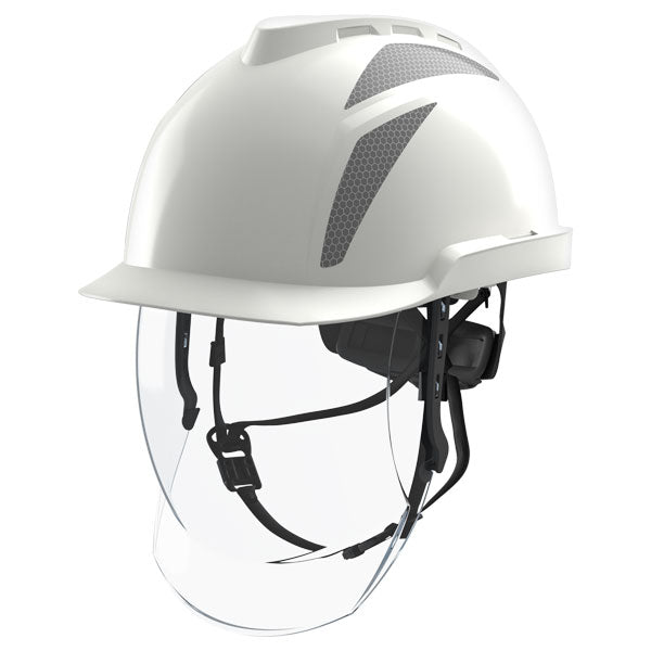 MSA V-Gard 950 Electrician Safety Helmet with Face Shield