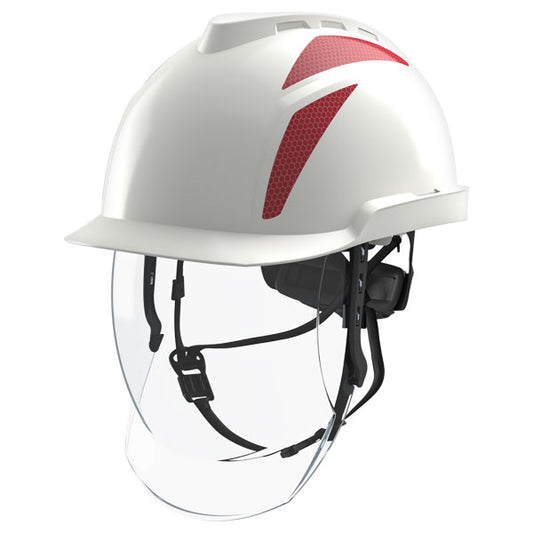 MSA V-Gard 950 Electrician Safety Helmet with Face Shield