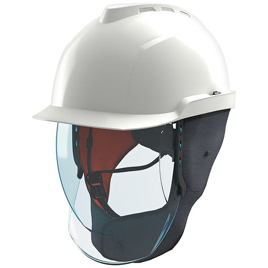 MSA V-Gard 950 Class 2 Electrician Safety Helmet with Face Shield