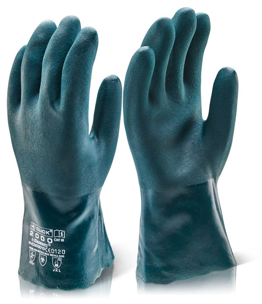 Beeswift PVC Double Dip Guantlet Gloves 30CM