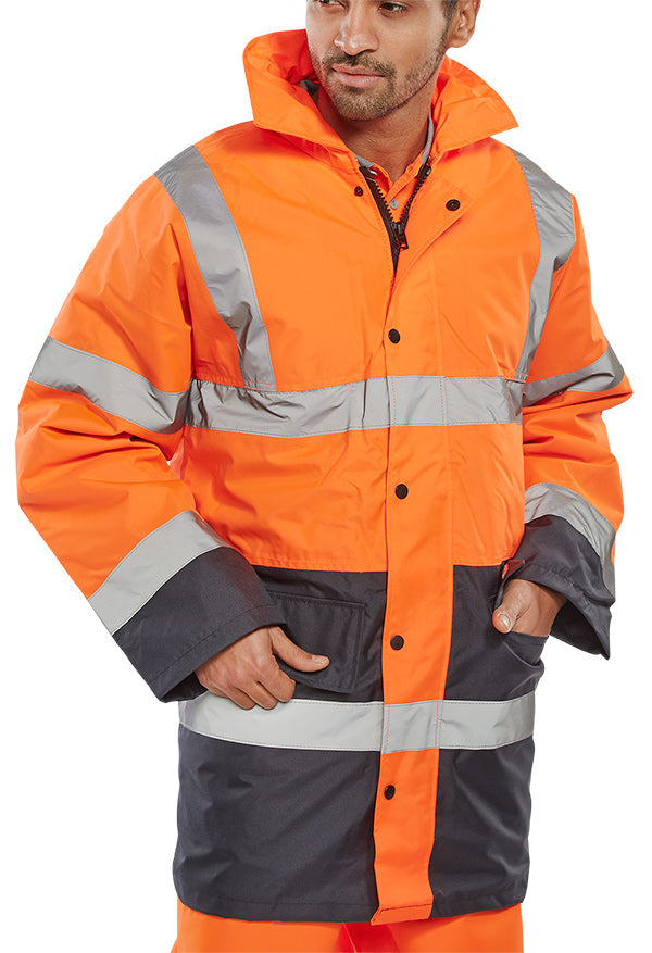 Beeswift Hi-Vis Two-Tone Traffic Jacket