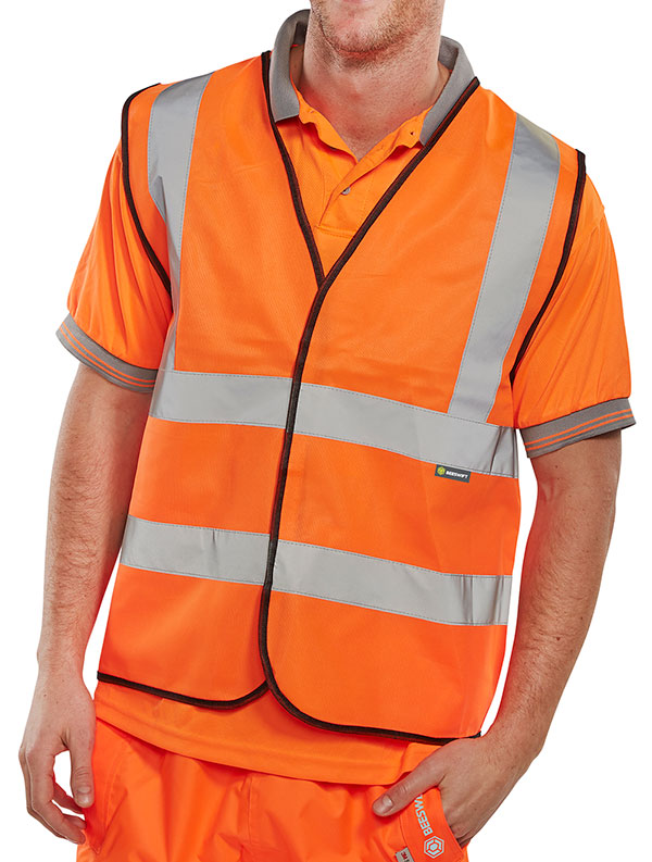 Beeswift Essential Bulk Buy Hi-Vis Vest (Pack of 100)