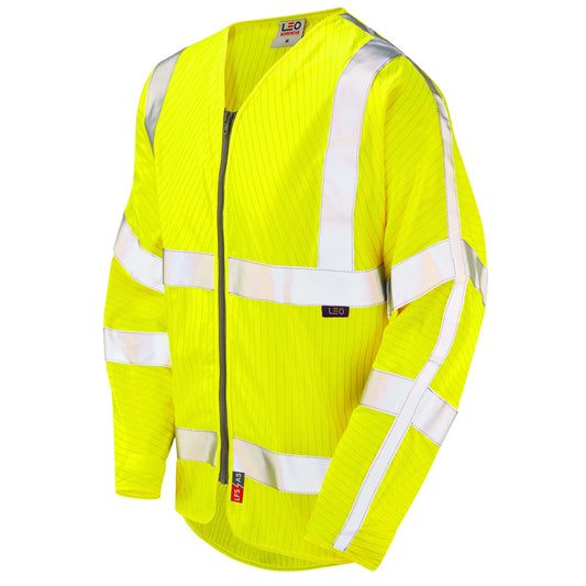 HUISH Leo EcoViz LFS/AS Sleeved Zip Waistcoat (EN 14116 & EN