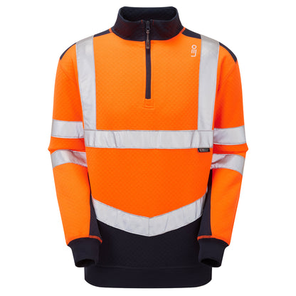 TAPELEY Leo EcoViz Dual Colour 1/4 Zip Sweatshirt