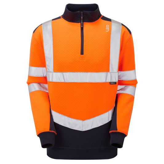 TAPELEY Leo EcoViz Dual Colour 1/4 Zip Sweatshirt