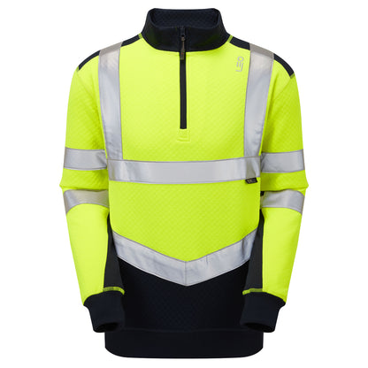 TAPELEY Leo EcoViz Dual Colour 1/4 Zip Sweatshirt