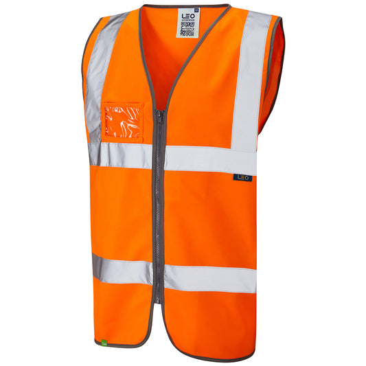 RUMSAM Leo EcoViz Zipped Waistcoat with ID Pocket