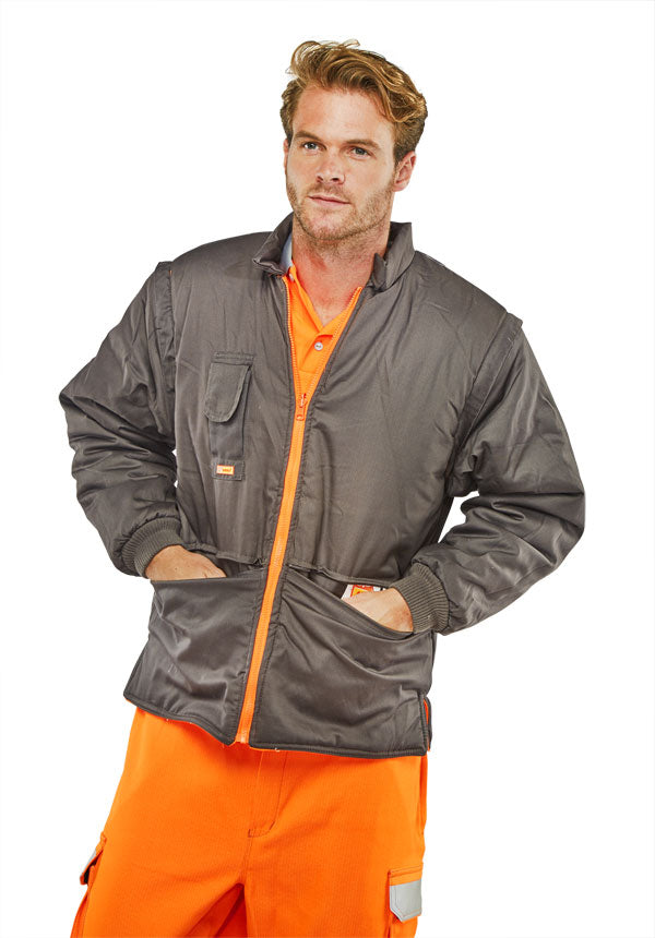Beeswift Elsener Hi-Vis 7-in-1 Jacket and Bodywarmer Waterproof