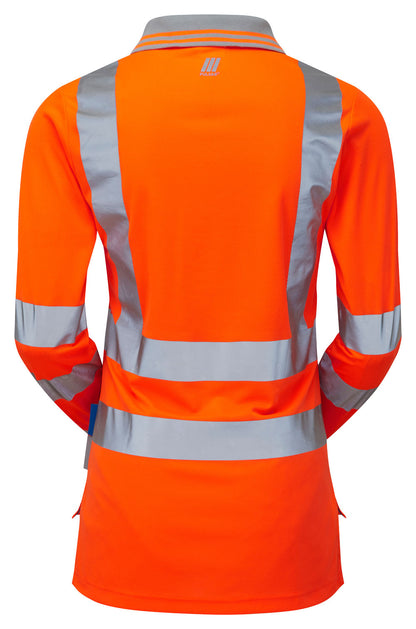 Pulsar® Protect Women's Long Sleeve Polo Shirt - Recycled Content