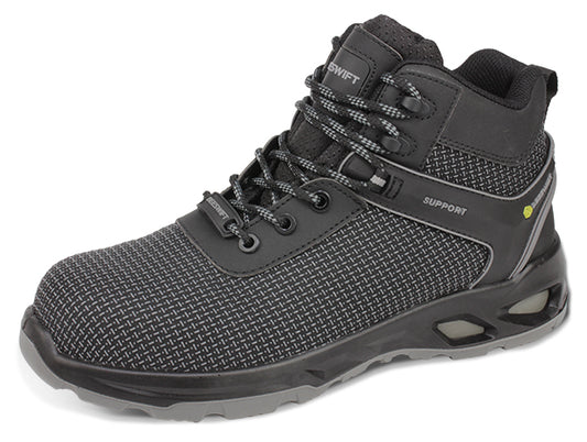 BEESWIFT HIMLEY TPU TEK COMPOSITE MID LIGHTWEIGHT SAFETY WORK BOOT S3S