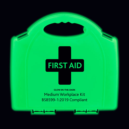 Click Medical BS8599-1 Large Workplace First Aid Kit Glow in the Dark Box
