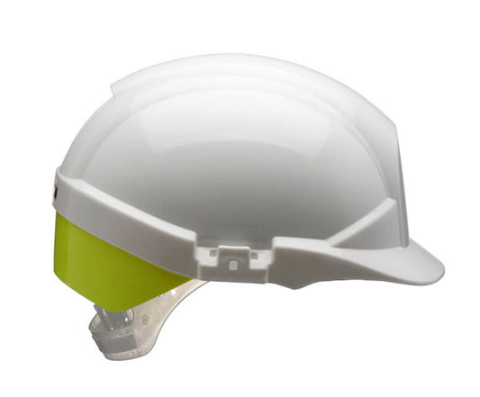Centurion Reflex Safety Wheel Ratchet Helmet With Hi-vis Yellow Rear
