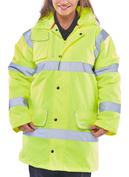 Beeswift Hi-Vis Fleece Lined Traffic Jacket