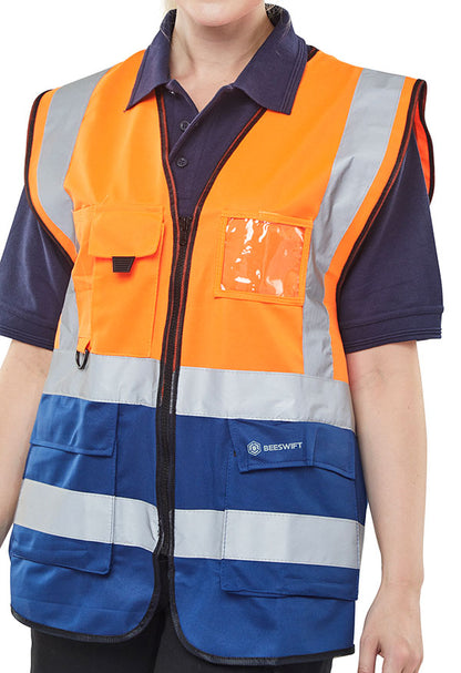 Beeswift Hi-Vis Two Tone Executive ID Vest