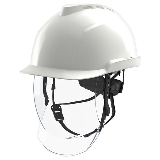MSA V-Gard 950 Electrician Safety Helmet with Face Shield