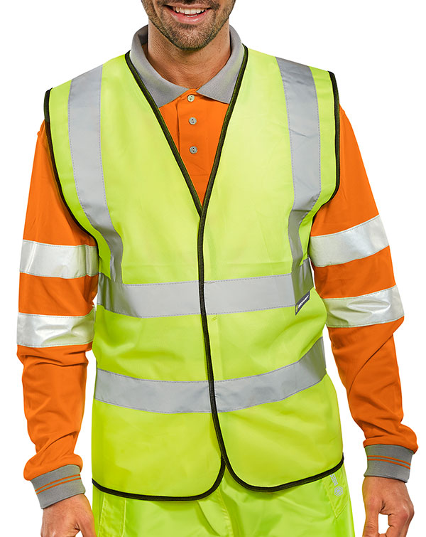 Beeswift Essential Bulk Buy Hi-Vis Vest (Pack of 100)